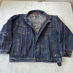 Y2k Willie Esco Duns Denim Jacket Men 2XL P031 Vintage Type 3 Cargo 2000s Skater